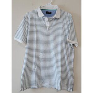 Zara Man Striped white/Green  Short Sleeves SZ Large